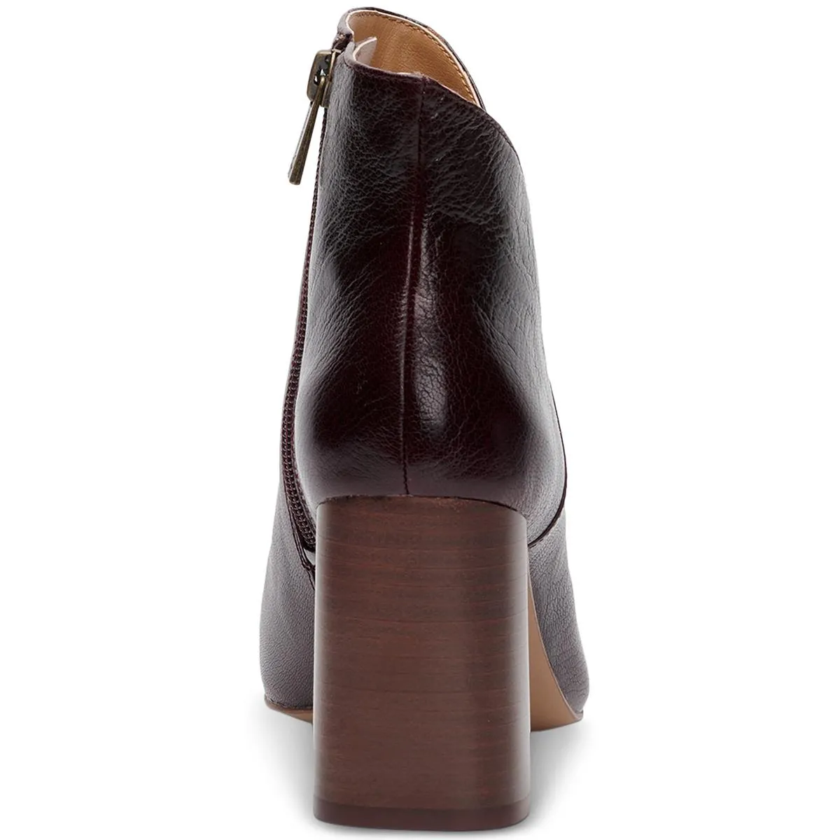 Abrina Womens Leather Block Heel Shooties