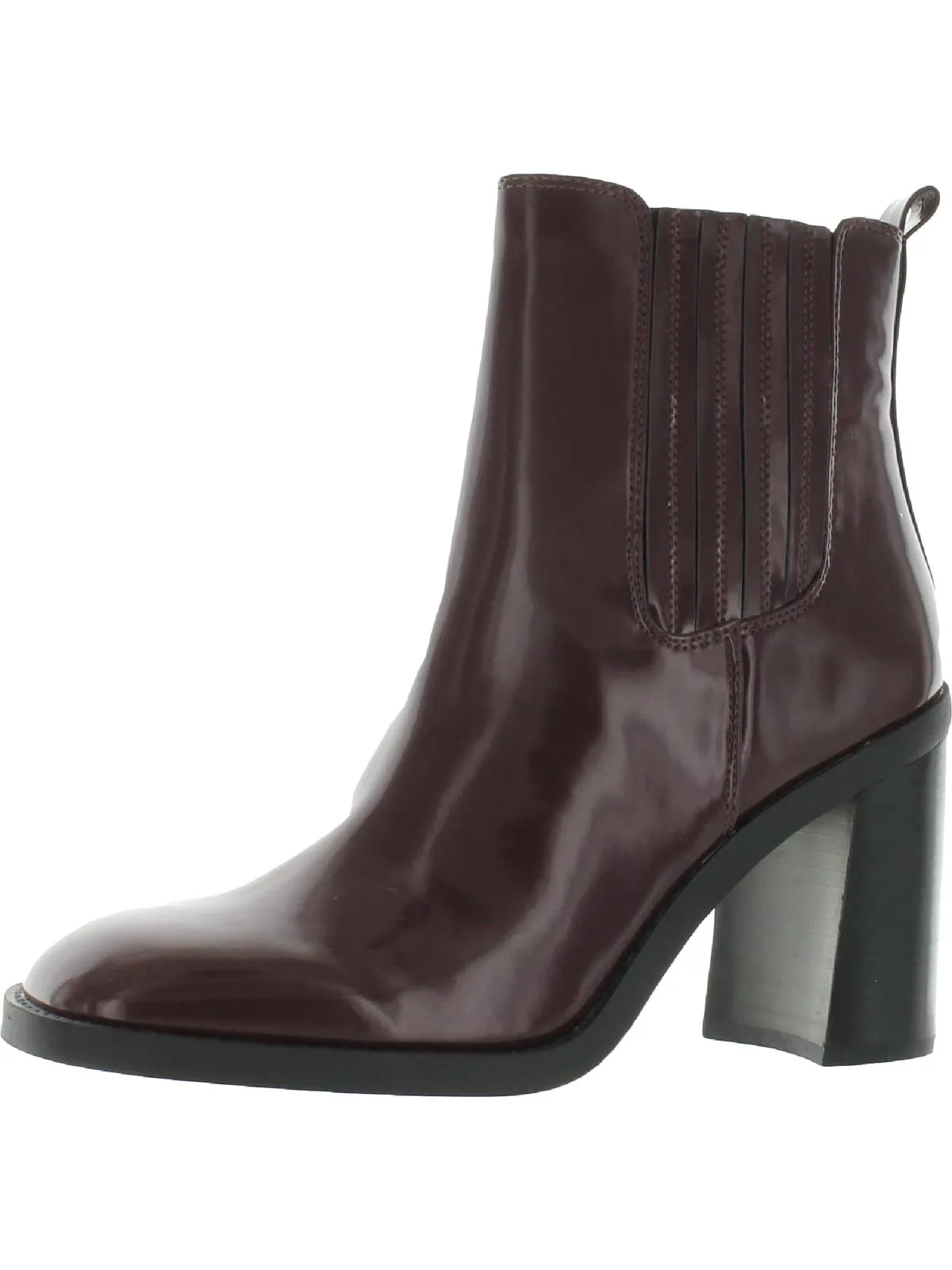Acker Womens Faux Leather Slip On Chelsea Boots
