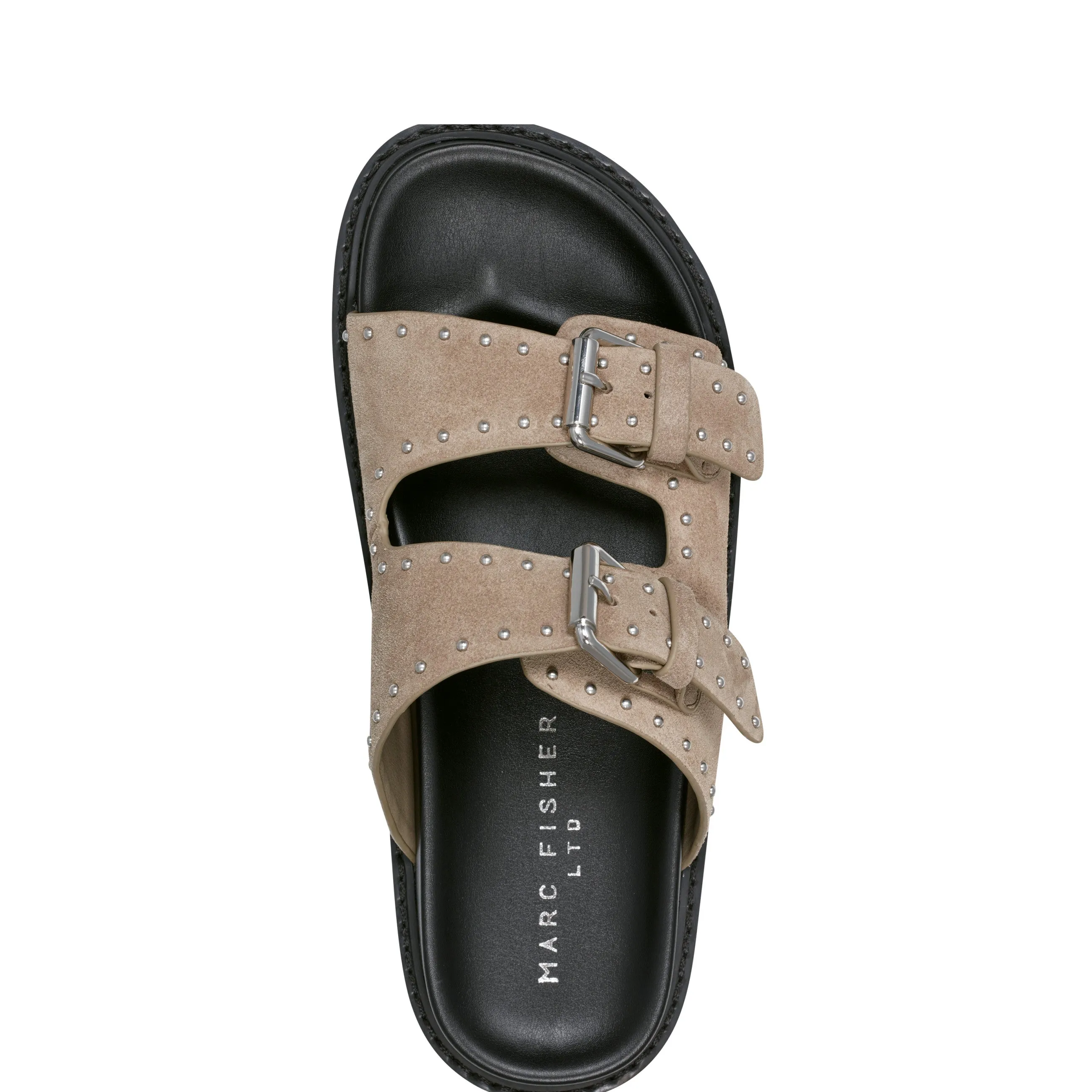 Agusta Studded Slide Sandal -MARC FISHER