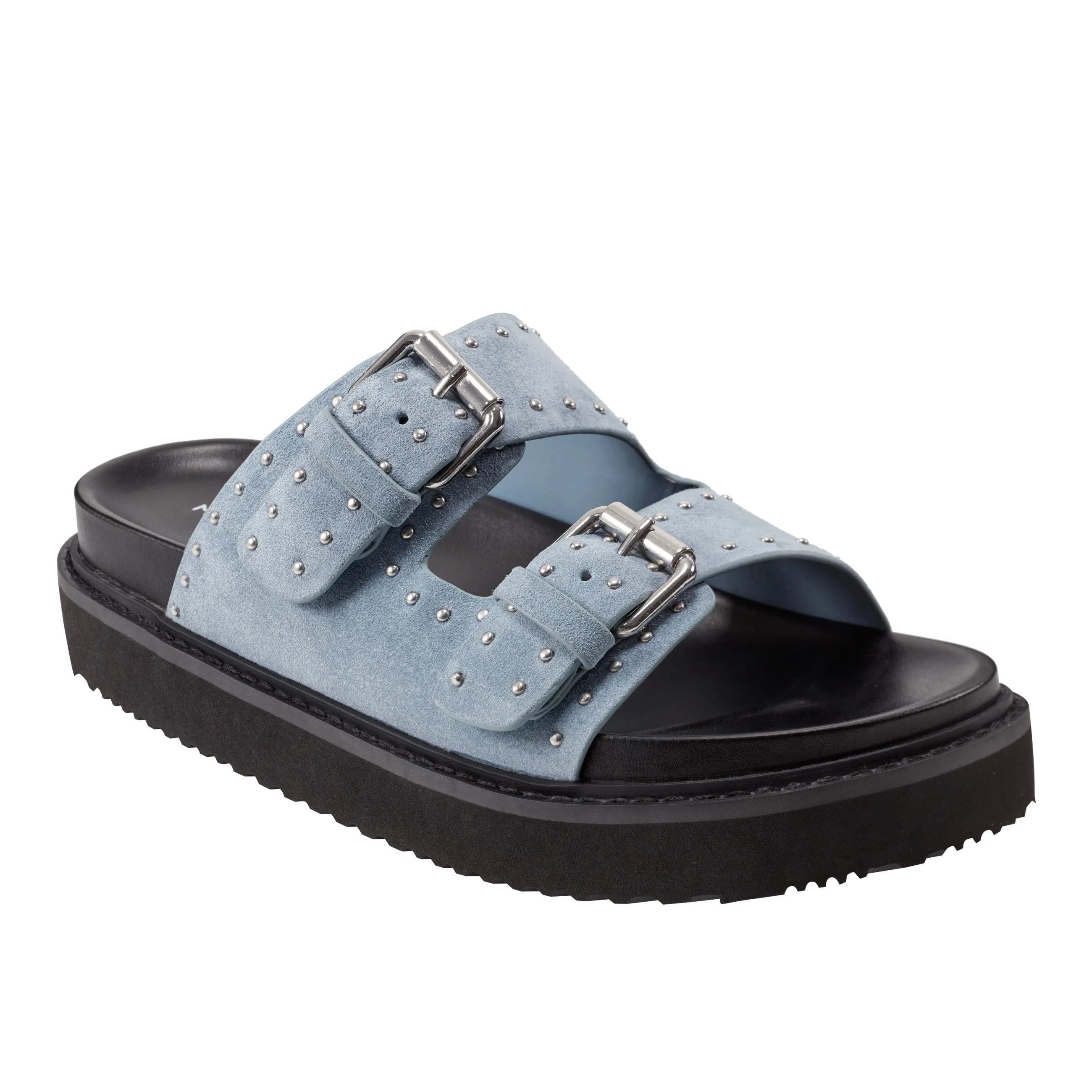 Agusta Studded Slide Sandal -MARC FISHER