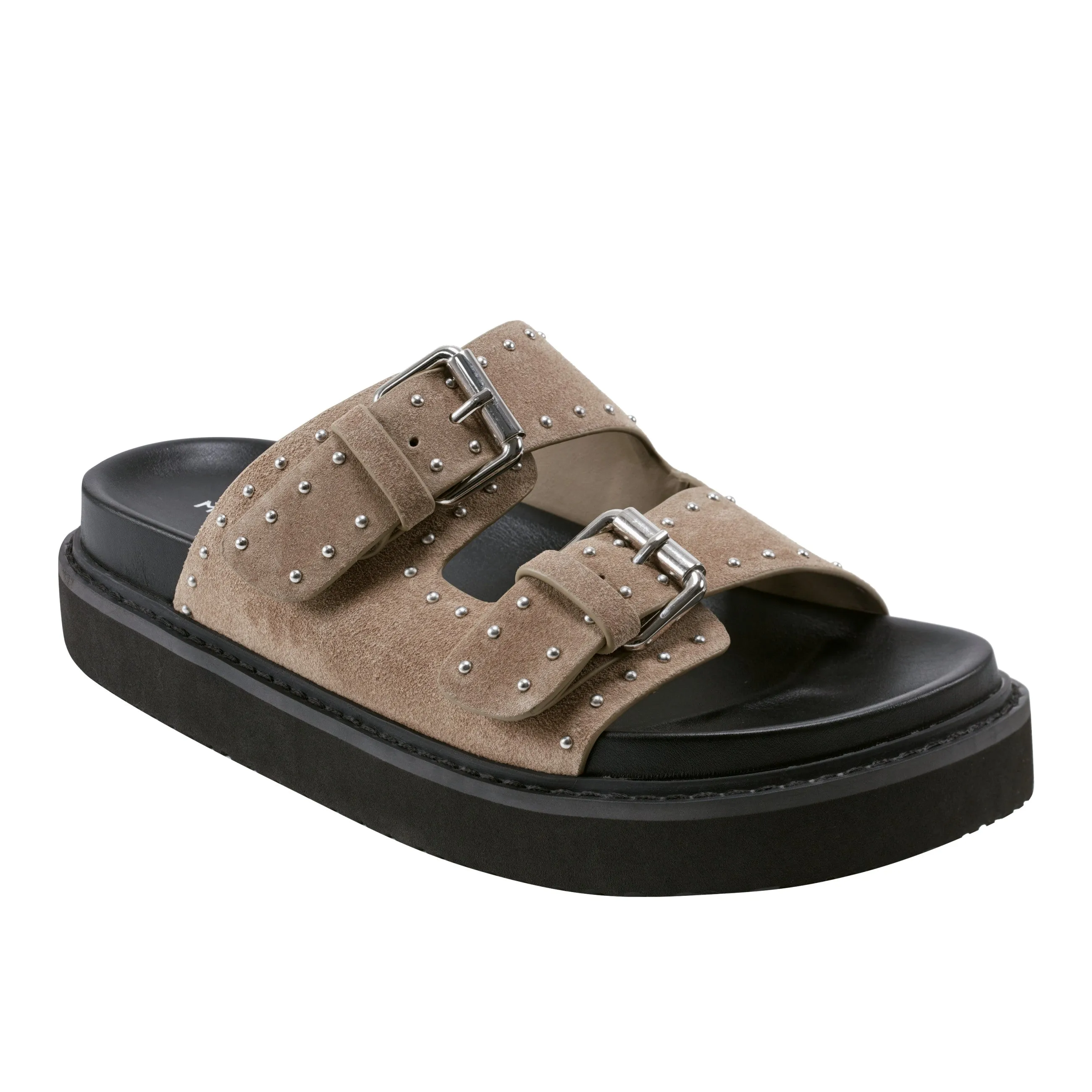 Agusta Studded Slide Sandal -MARC FISHER