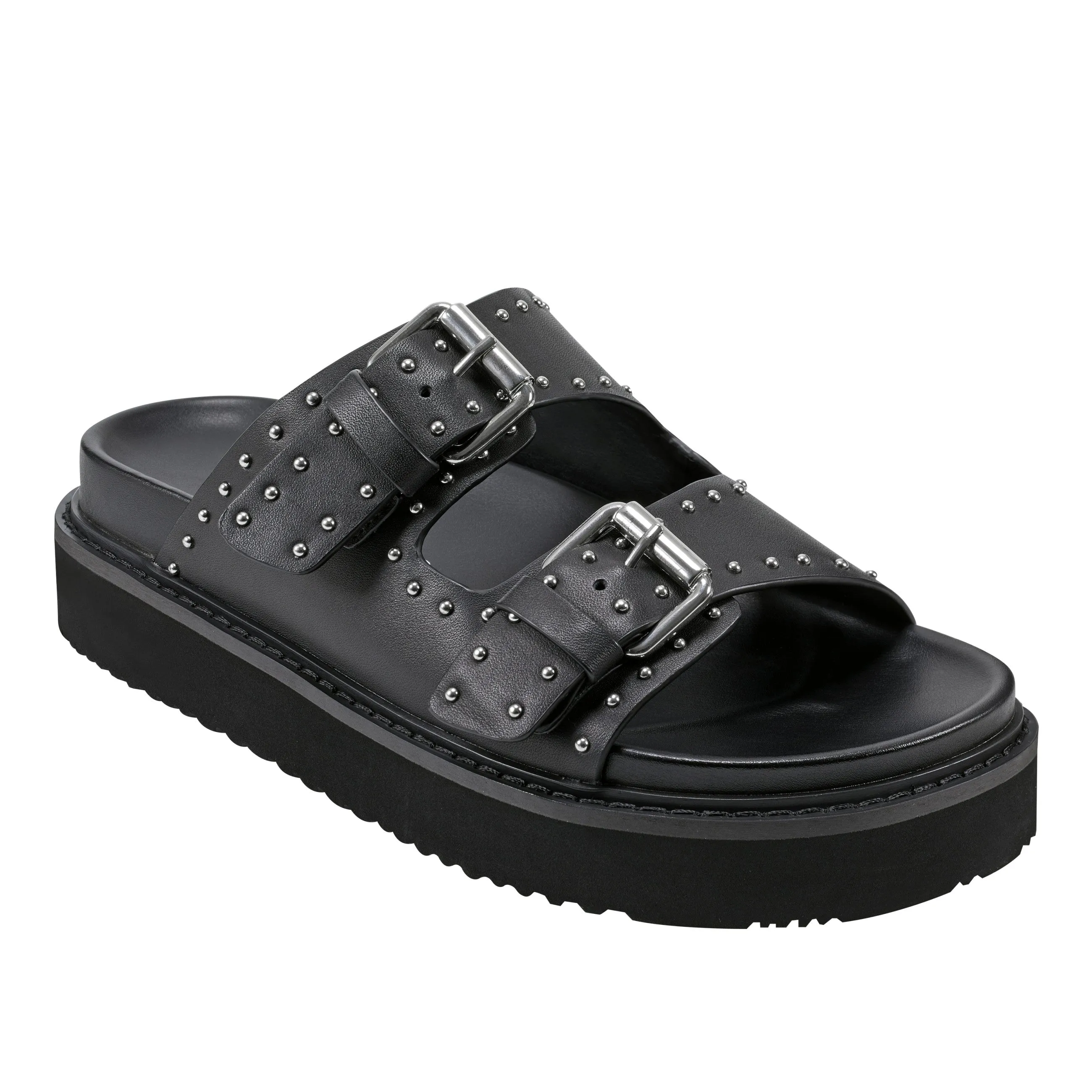 Agusta Studded Slide Sandal -MARC FISHER