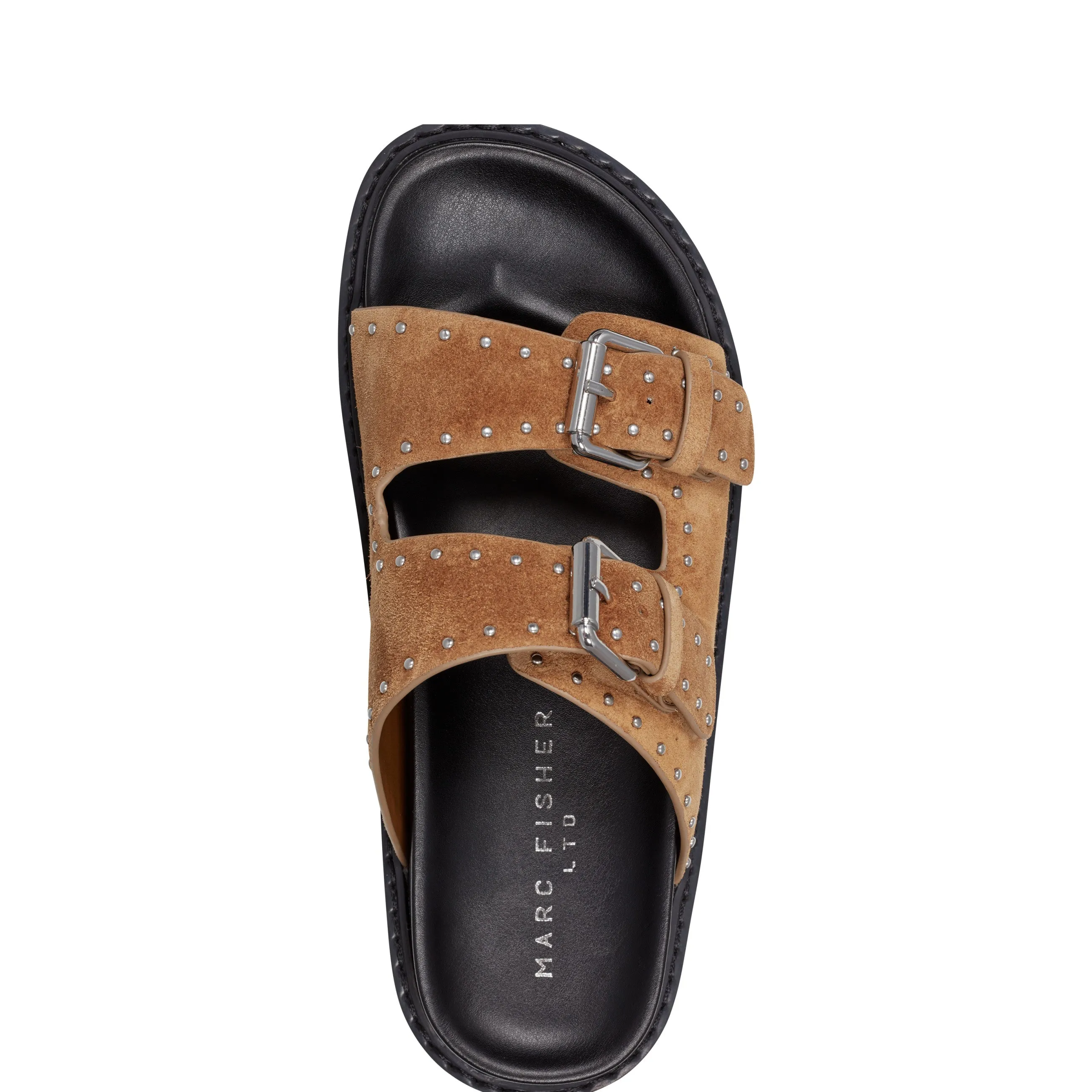 Agusta Studded Slide Sandal -MARC FISHER