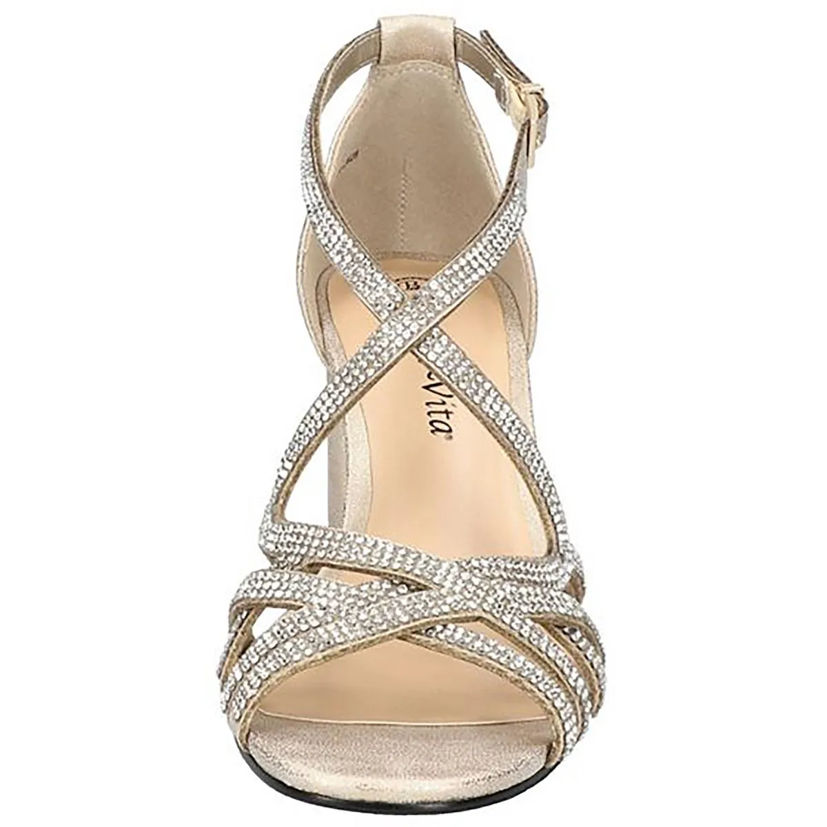 Aliette Womens Rhinestone Slip On Pumps