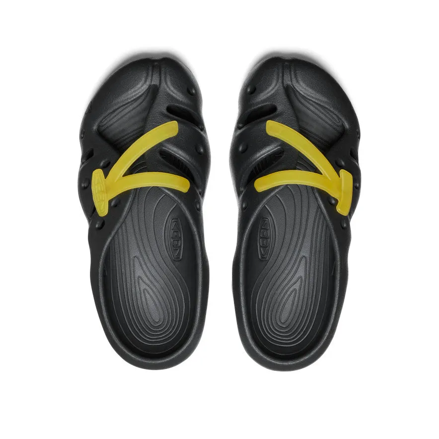 All Gender Yogeez Clog  |  Black/KEEN Yellow KEEN