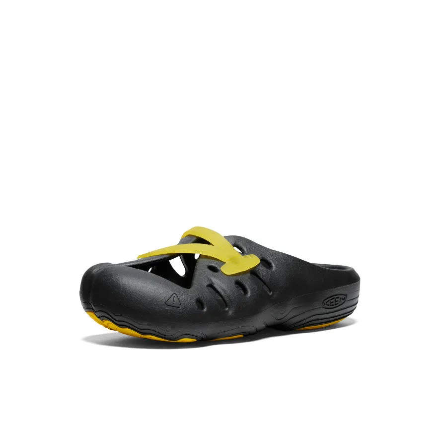 All Gender Yogeez Clog  |  Black/KEEN Yellow KEEN