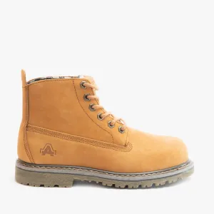 Amblers Safety FS103 Womens Nubuck Leather Safety Boots Tobacco