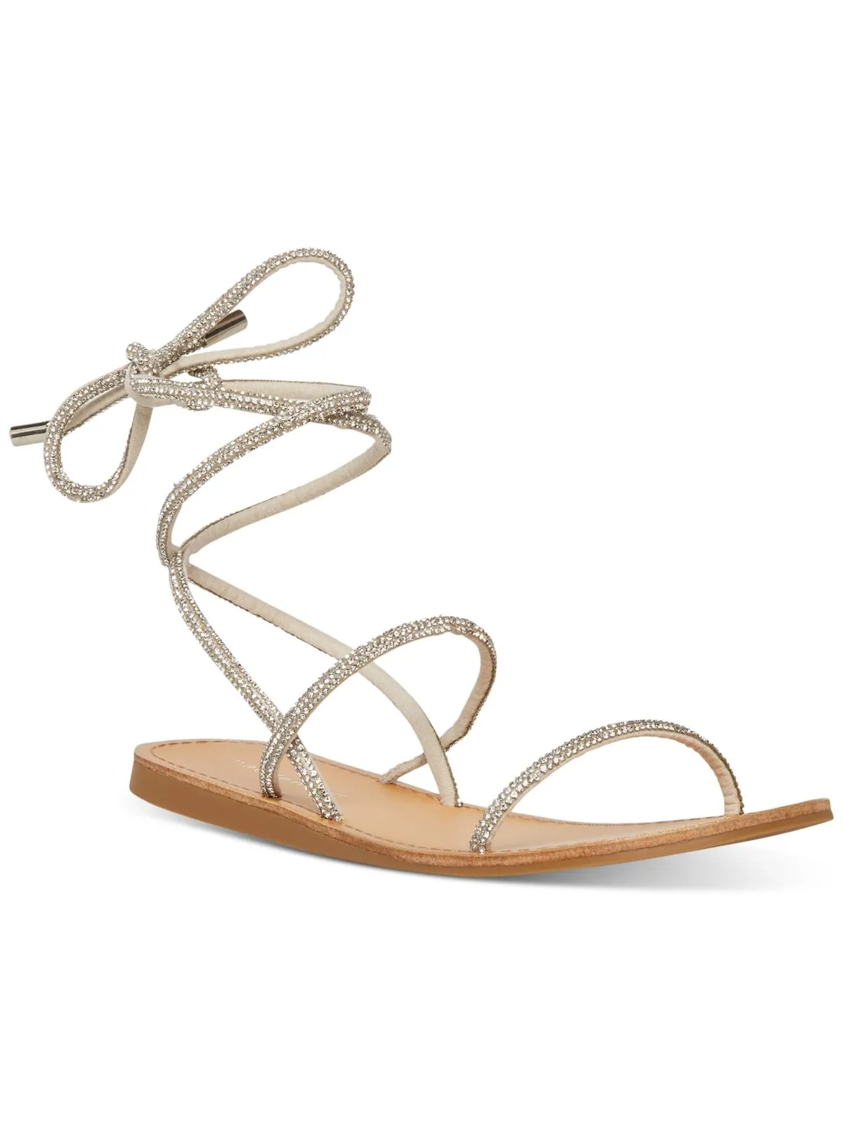 Ariela Womens Rhinestone Ankle Strappy Sandals