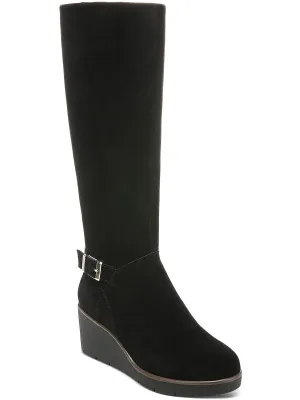 Atlinaa Womens Suede Tall Knee-High Boots