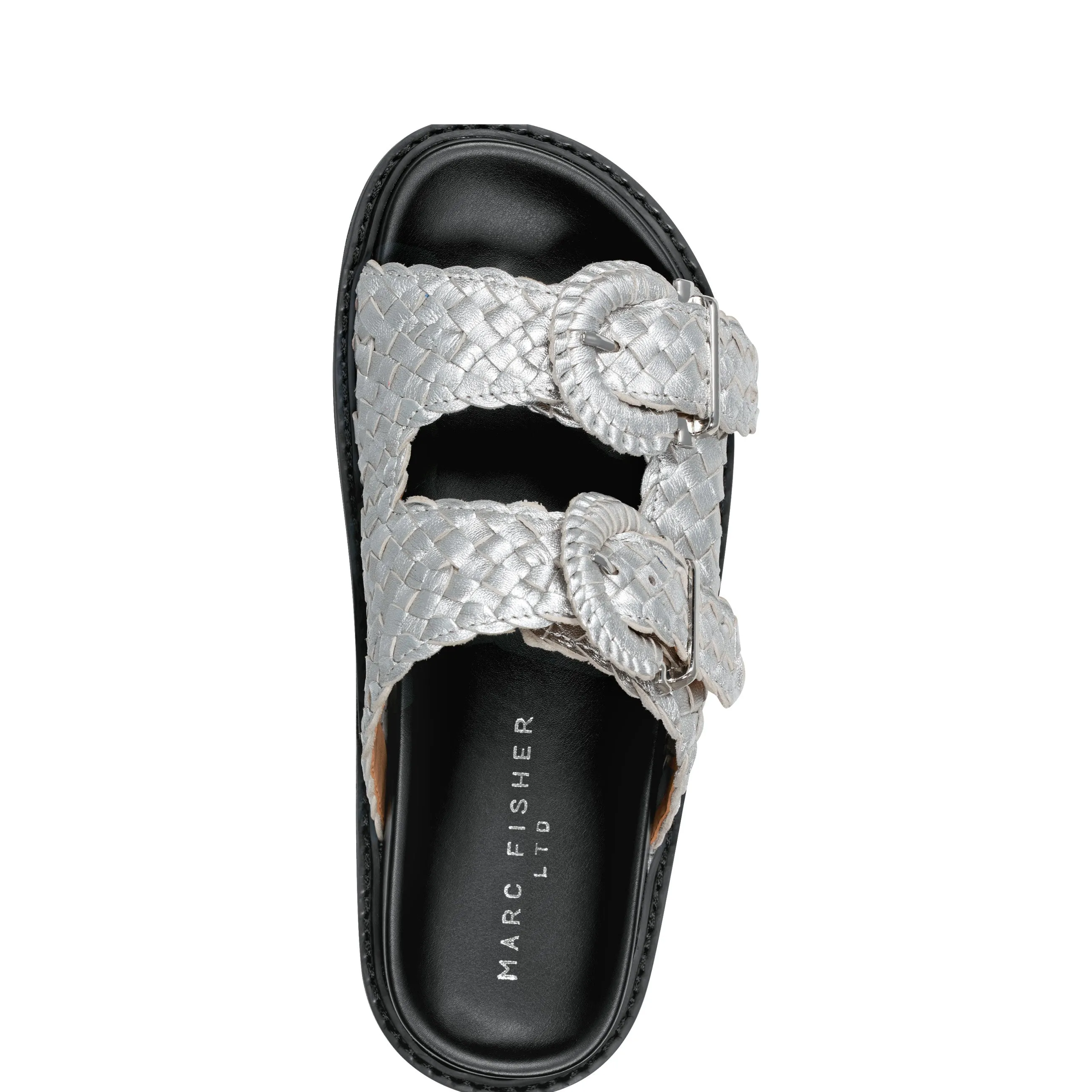 Auggie Woven Footbed Sandal -MARC FISHER