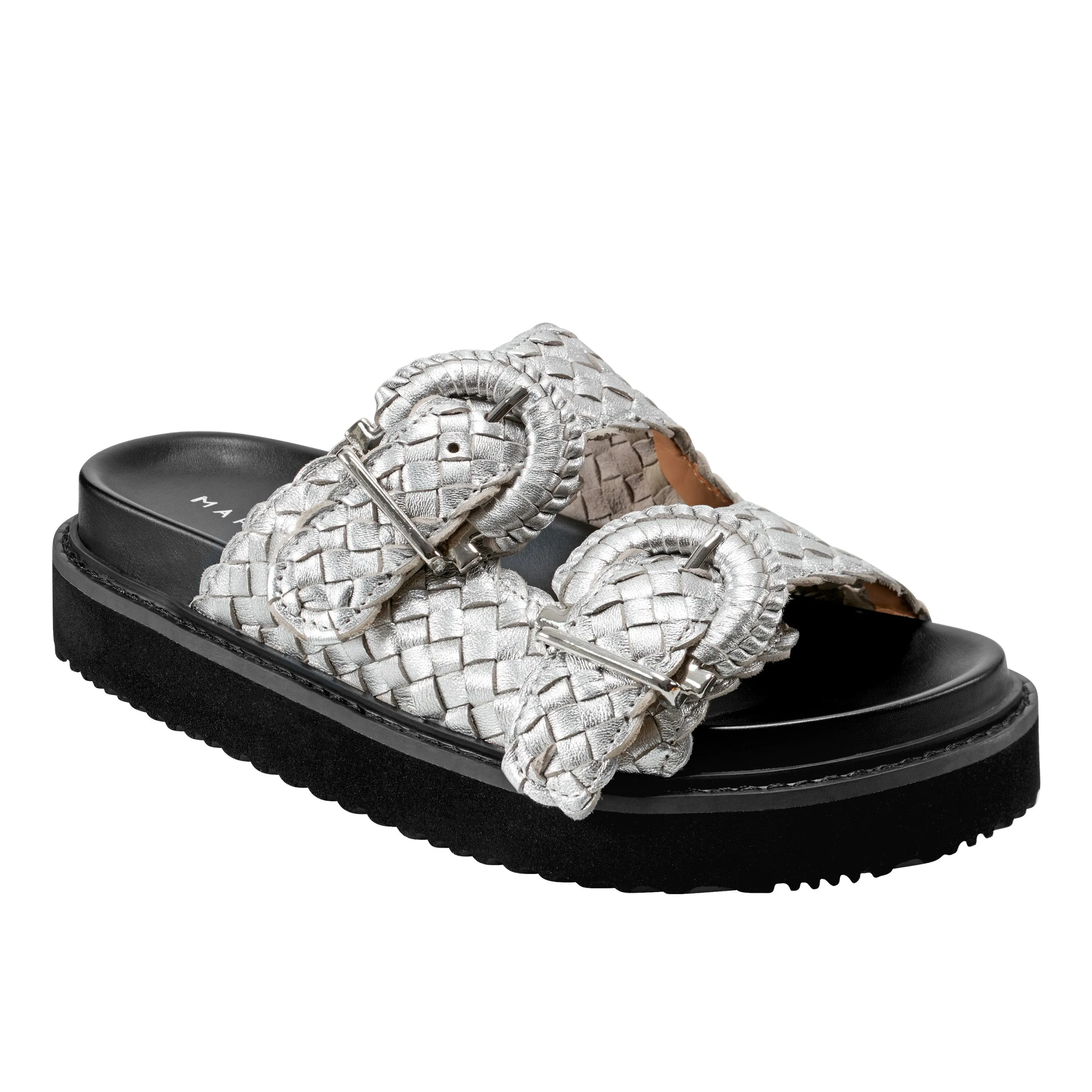 Auggie Woven Footbed Sandal -MARC FISHER