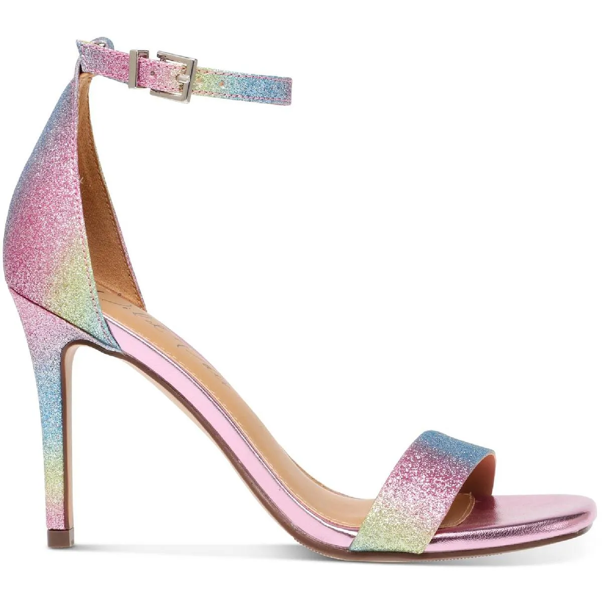 Bethie 2 Womens Glitter Metallic Heel Sandals