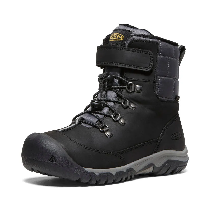 Big Kids' Kanibou Waterproof Winter Boot  |  Black/Magnet KEEN