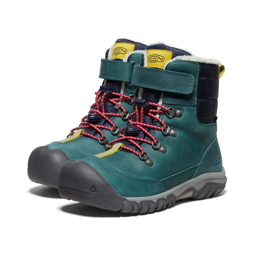 Big Kids' Kanibou Waterproof Winter Boot  |  Deep Lagoon/Jazzy KEEN