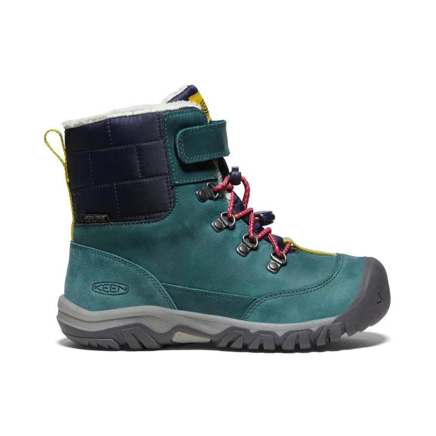 Big Kids' Kanibou Waterproof Winter Boot  |  Deep Lagoon/Jazzy KEEN