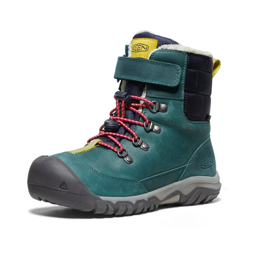 Big Kids' Kanibou Waterproof Winter Boot  |  Deep Lagoon/Jazzy KEEN