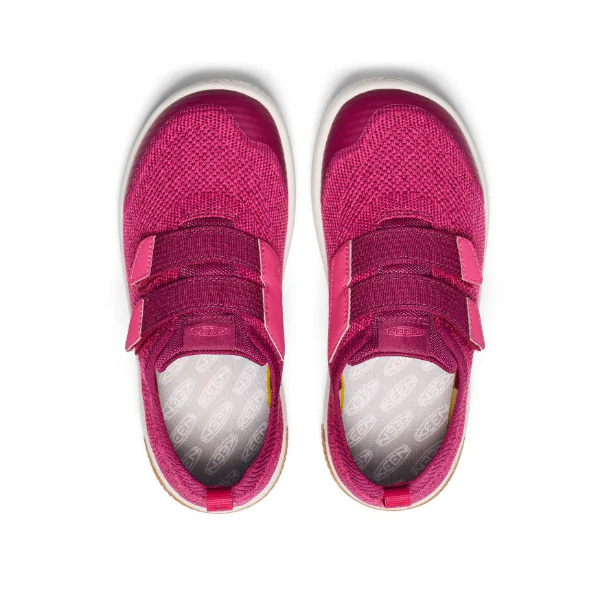 Big Kids' KNX Knit Double Strap  |  Beaujolais/Raspberry KEEN