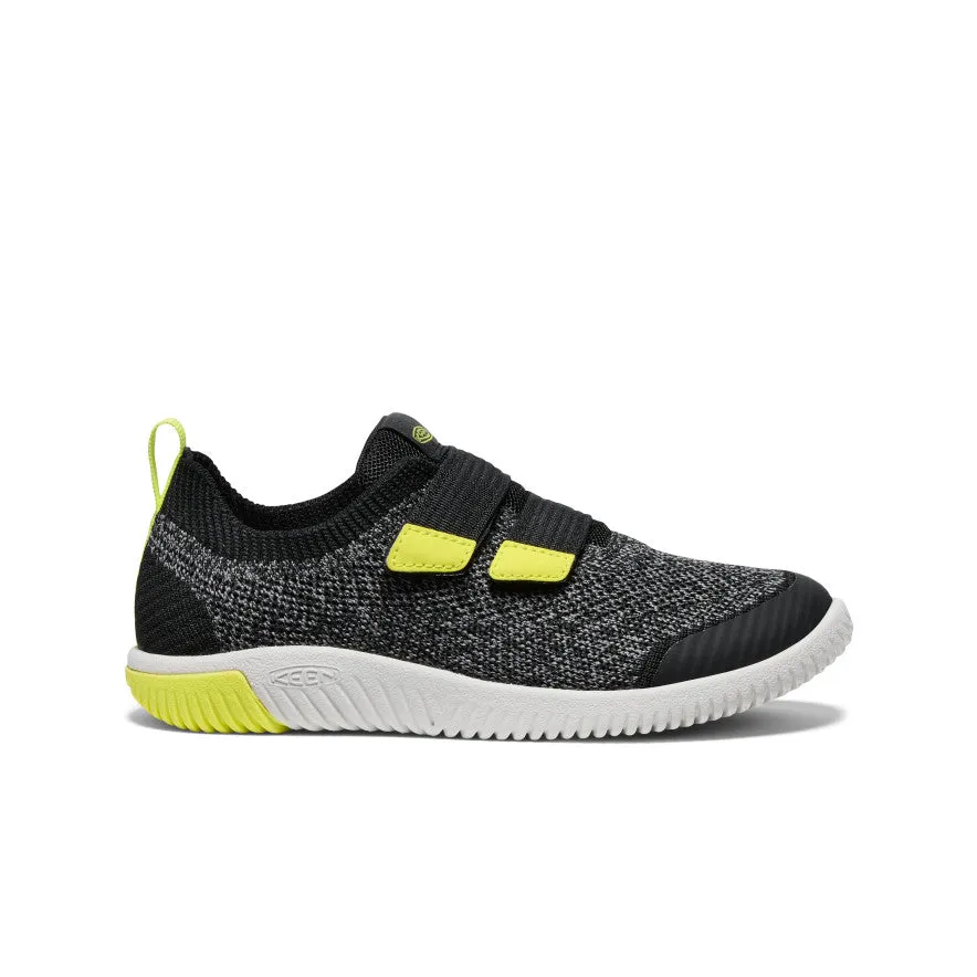 Big Kids' KNX Knit Double Strap  |  Black/Evening Primrose KEEN