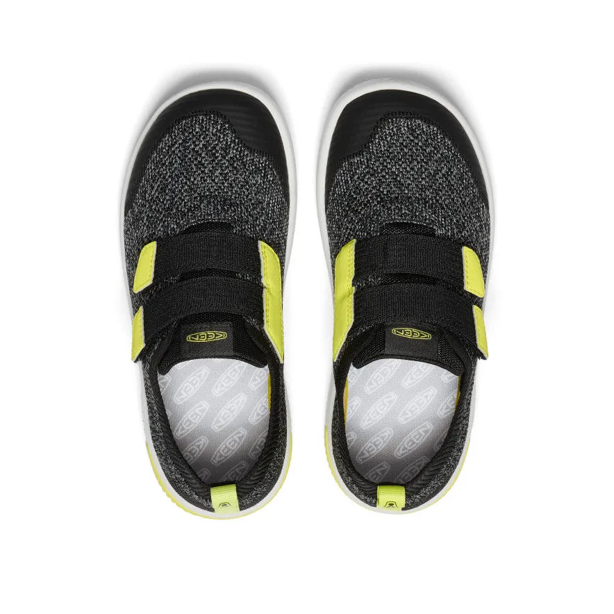 Big Kids' KNX Knit Double Strap  |  Black/Evening Primrose KEEN