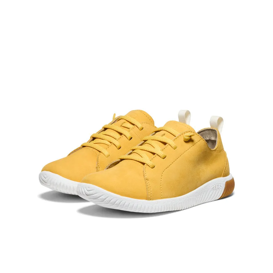 Big Kids' KNX Leather Sneaker  |  Daffodil/Star White KEEN