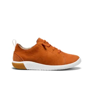 Big Kids' KNX Leather Sneaker  |  Gold Flame/Star White KEEN
