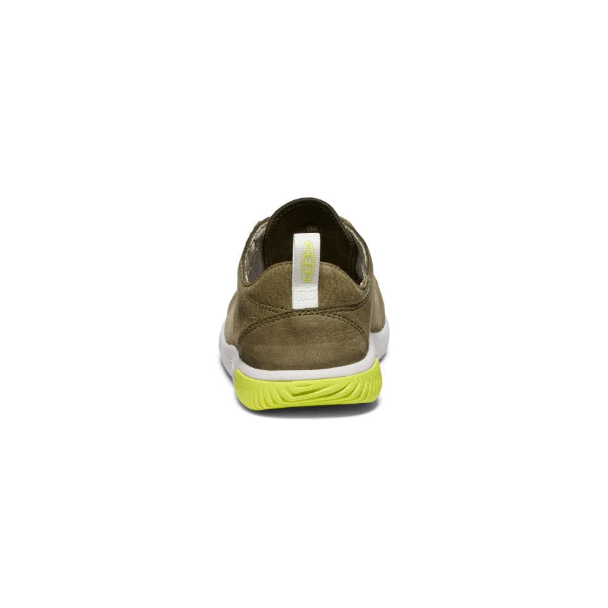 Big Kids' KNX Leather Sneaker  |  Martini Olive/Evening Primrose KEEN