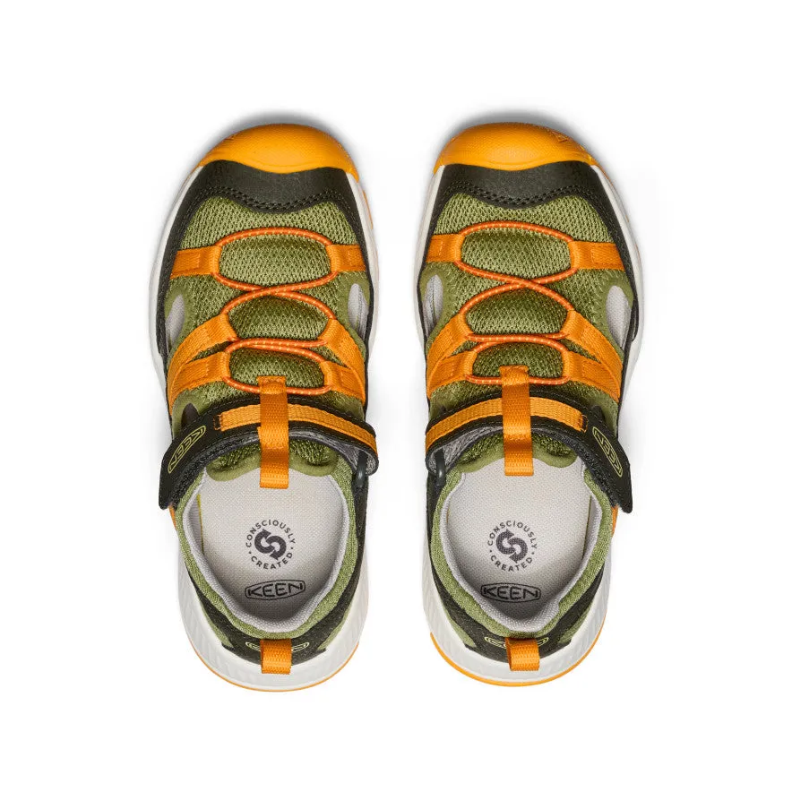 Big Kids' Motozoa Sandal  |  Forest Night/Bright Marigold KEEN