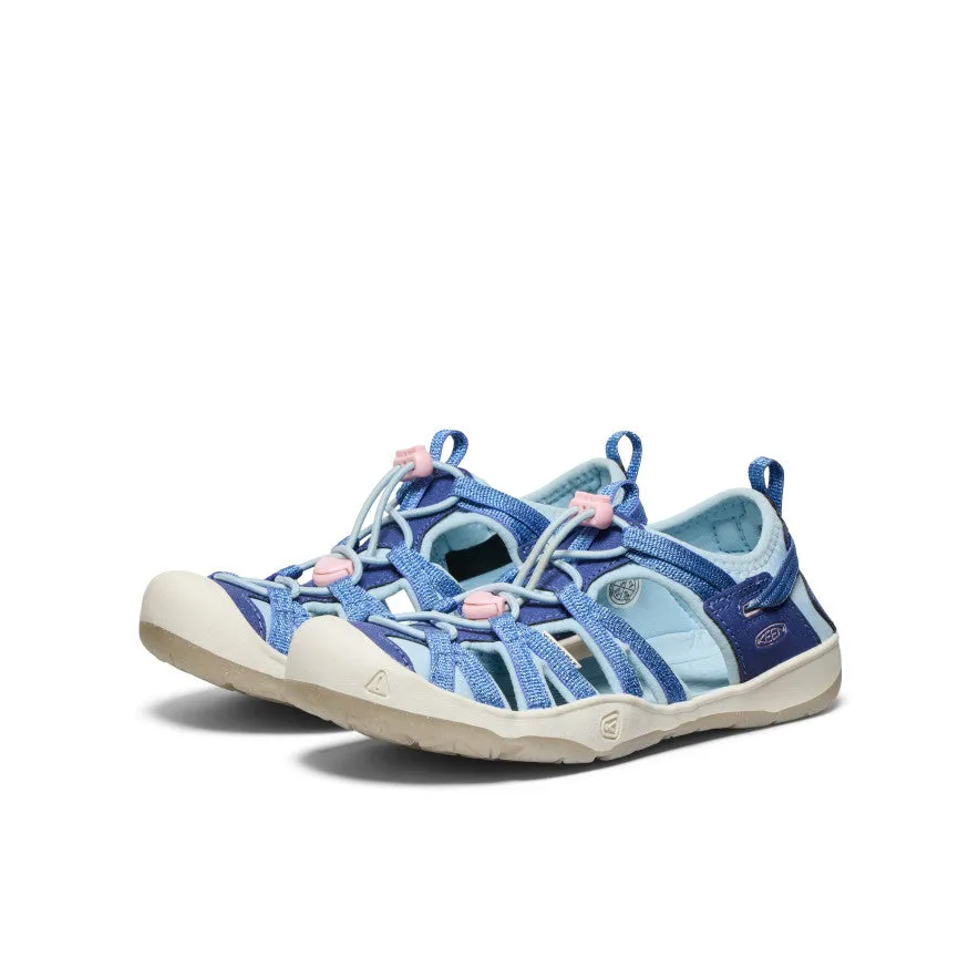 Big Kids' Moxie Sandal  |  Skipper Blue/Giggle Pink KEEN