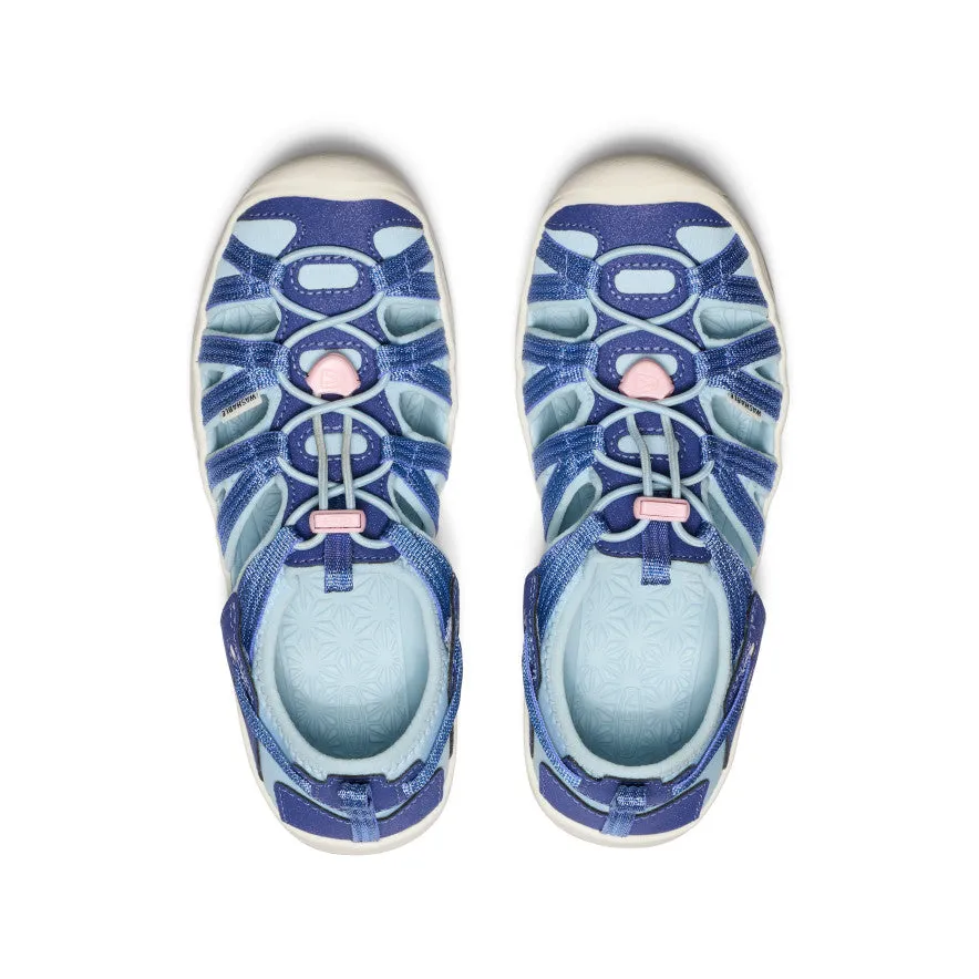 Big Kids' Moxie Sandal  |  Skipper Blue/Giggle Pink KEEN