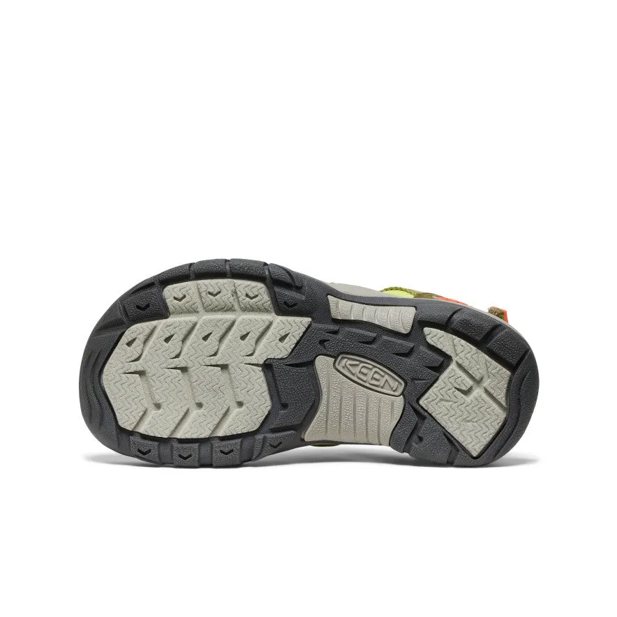 Big Kids' Newport Boundless Sandal  |  Dark Olive/Scarlet Ibis KEEN