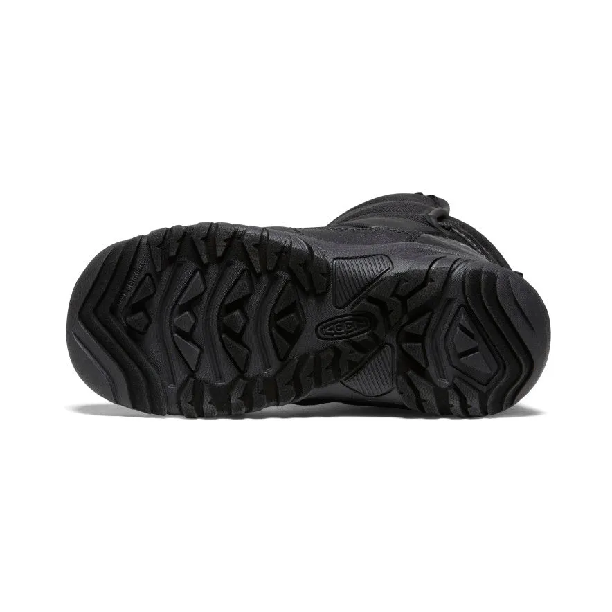 Big Kids' Puffrider Waterproof Winter Boot  |  Black/Steel Grey KEEN