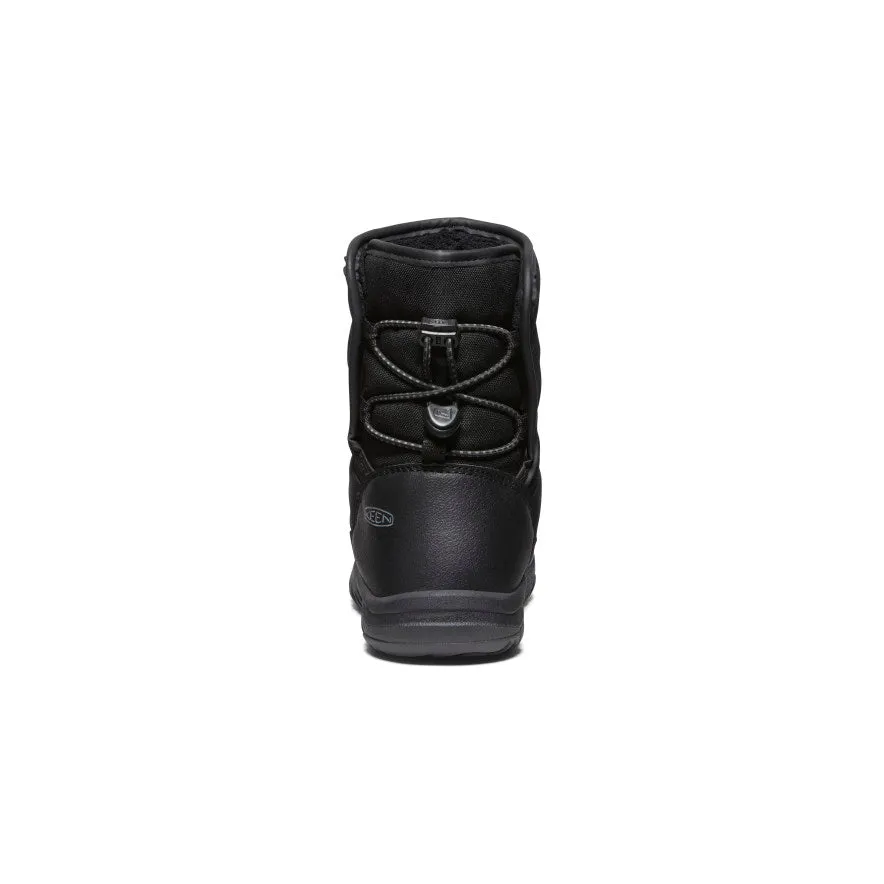 Big Kids' Puffrider Waterproof Winter Boot  |  Black/Steel Grey KEEN