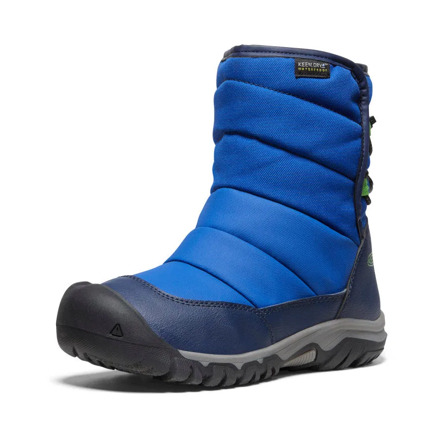 Big Kids' Puffrider Waterproof Winter Boot  |  Naval Academy/Surf KEEN