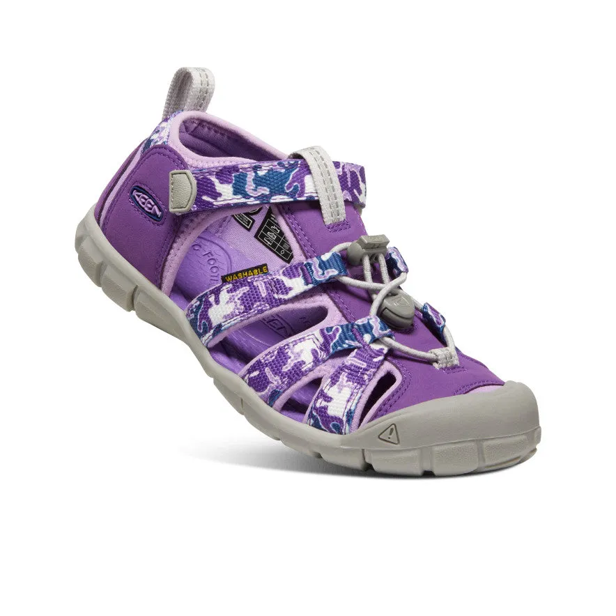 Big Kids' Seacamp II CNX  |  Camo/Tillandsia Purple KEEN