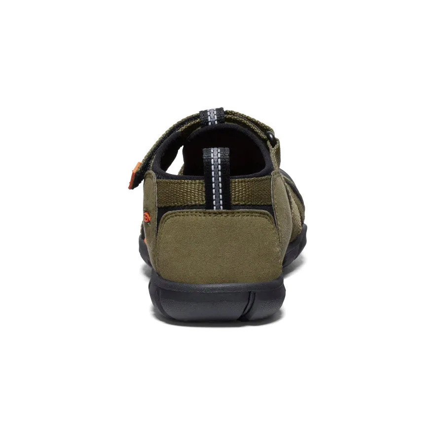 Big Kids' Seacamp II CNX  |  Dark Olive/Gold Flame KEEN
