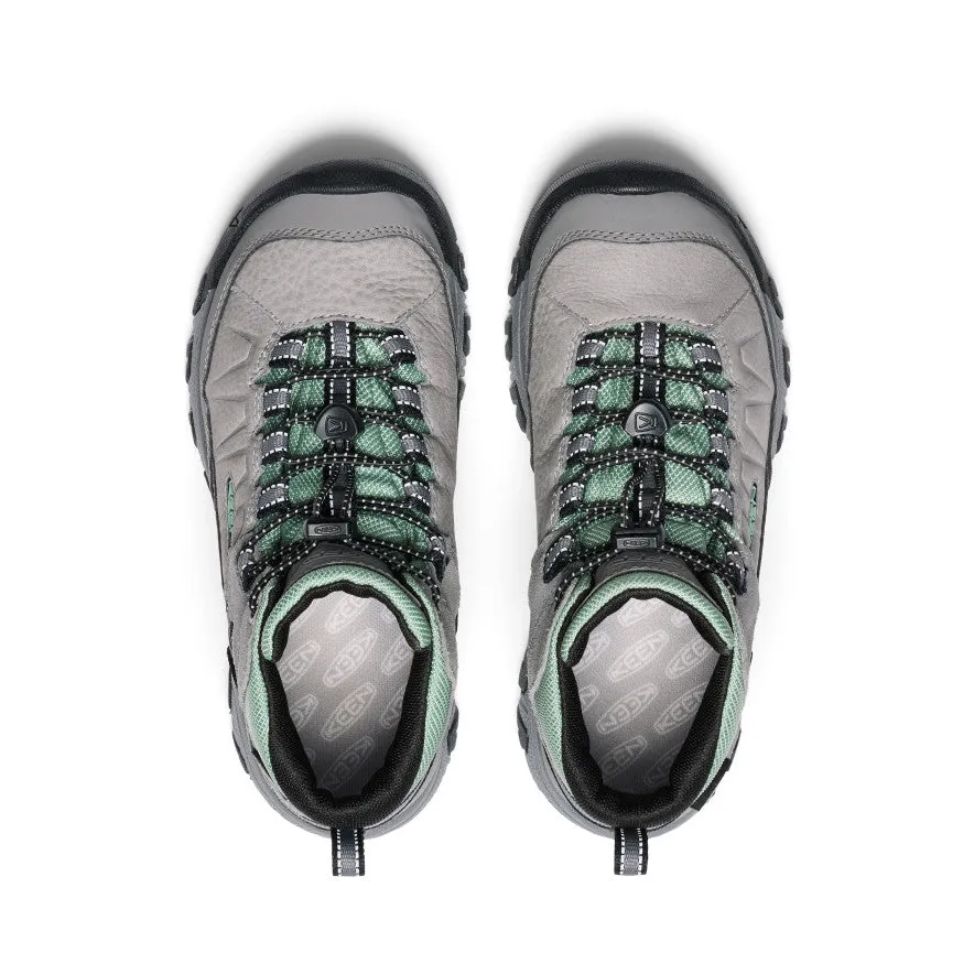 Big Kids' Targhee IV Waterproof Hiking Boot  |  Alloy/Granite Green KEEN