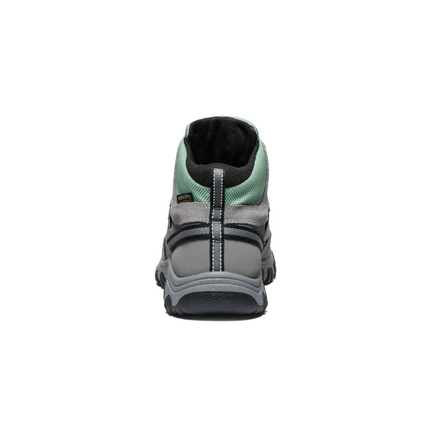 Big Kids' Targhee IV Waterproof Hiking Boot  |  Alloy/Granite Green KEEN