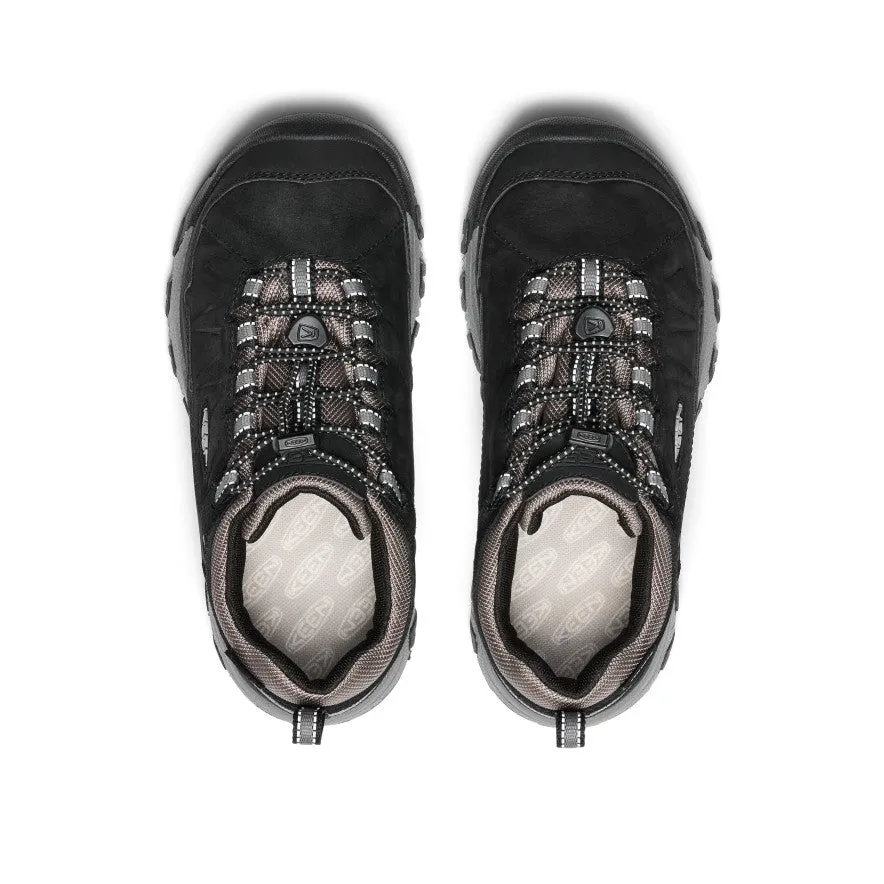 Big Kids' Targhee IV Waterproof Hiking Shoe  |  Black/Steel Grey KEEN