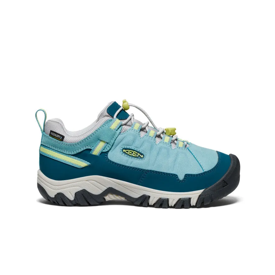 Big Kids' Targhee IV Waterproof Hiking Shoe  |  Reef Waters/Daiquiri Green KEEN