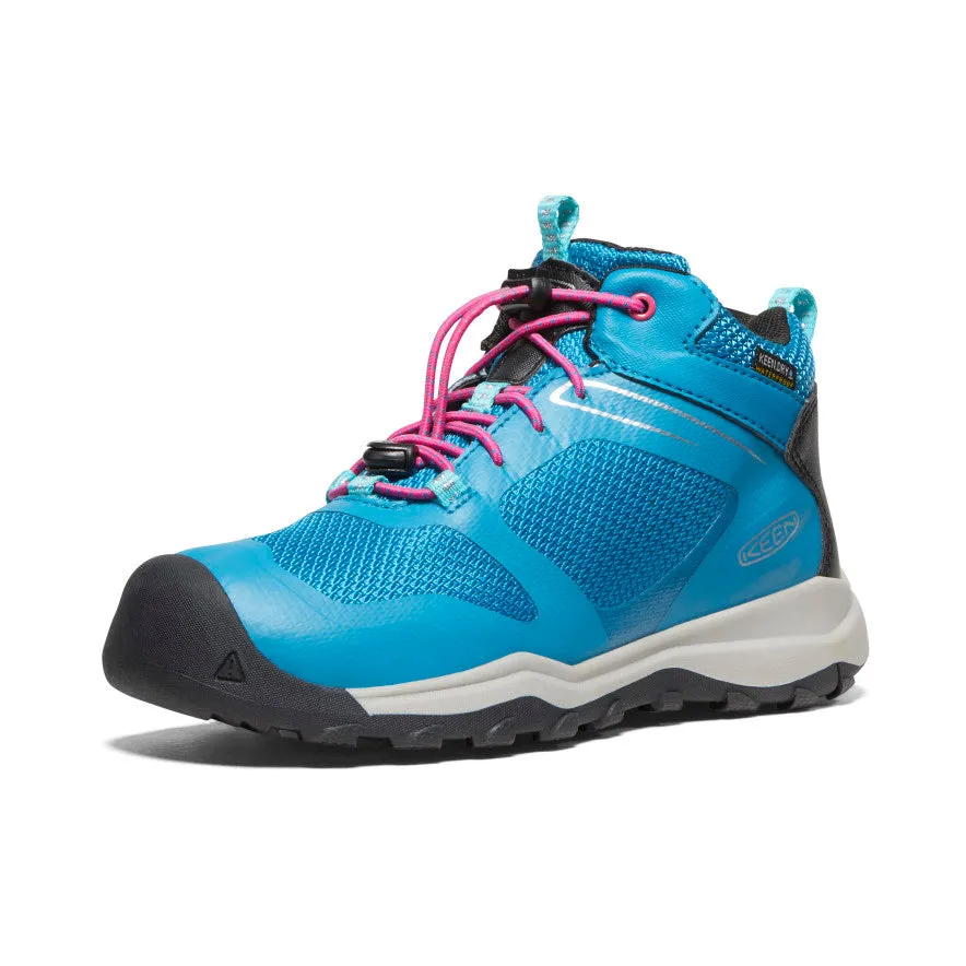 Big Kids' Wanduro Waterproof Boot  |  Fjord Blue/Fuchsia Purple KEEN
