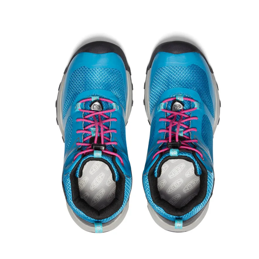 Big Kids' Wanduro Waterproof Boot  |  Fjord Blue/Fuchsia Purple KEEN