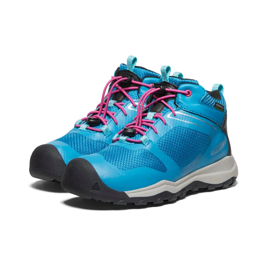 Big Kids' Wanduro Waterproof Boot  |  Fjord Blue/Fuchsia Purple KEEN