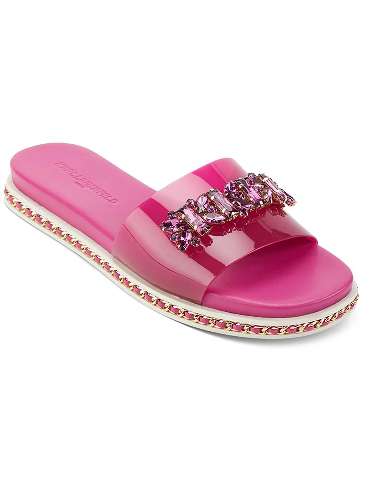 Bijou Womens Flats Embellished Flip-Flops