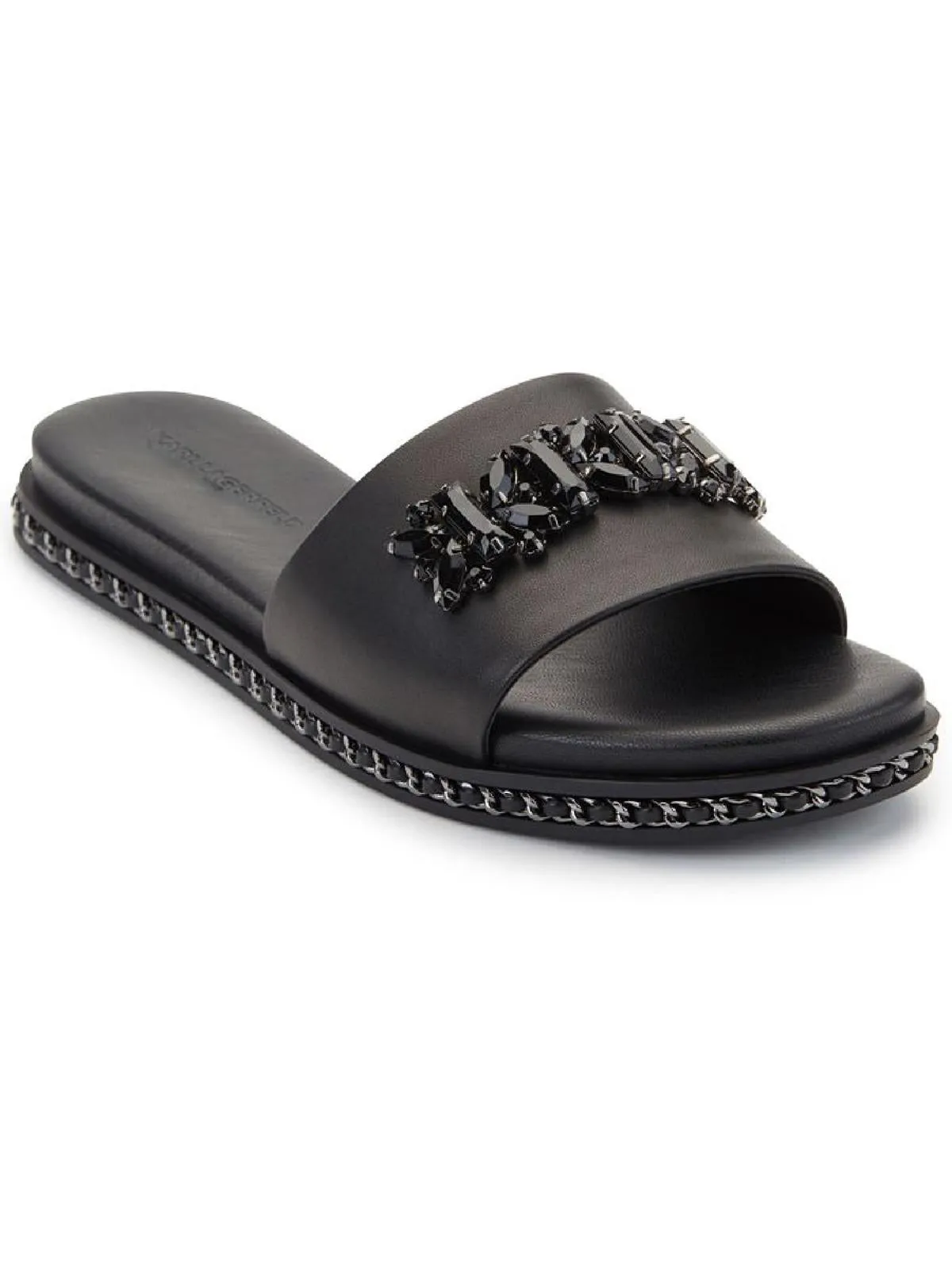 Bijou Womens Flats Embellished Flip-Flops