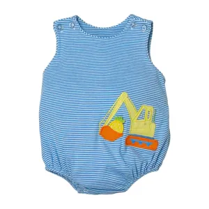 Boy's Christopher Sunsuit In Pineapple Excavator