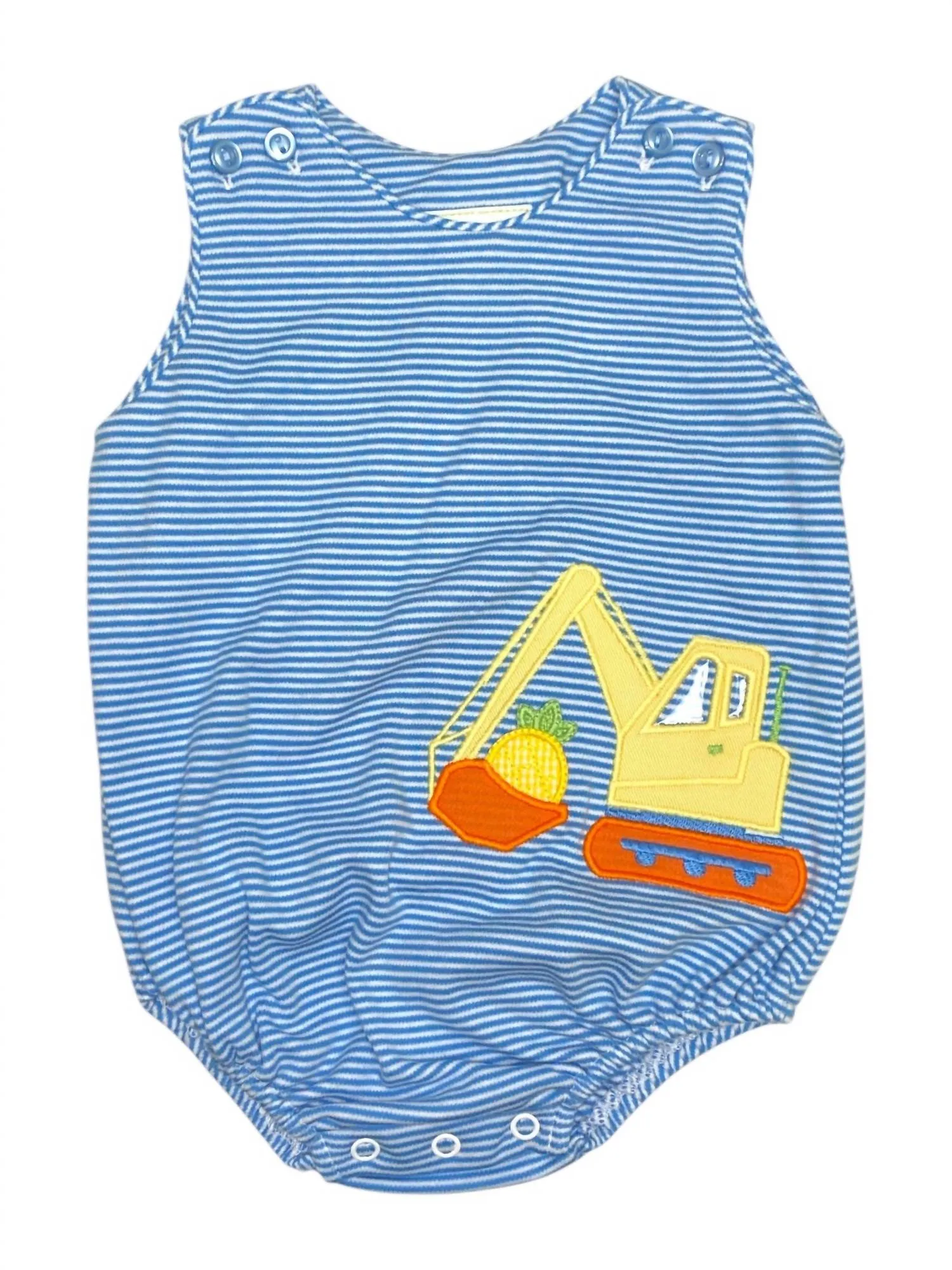 Boy's Christopher Sunsuit In Pineapple Excavator
