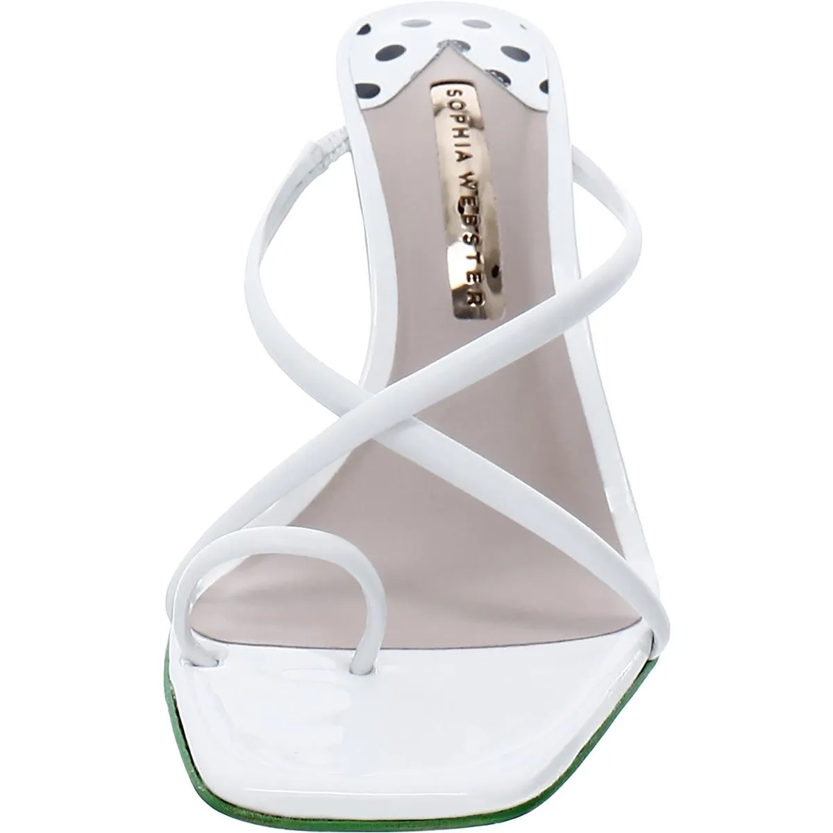 Brooke Womens Leather Slip-On Wedge Sandals