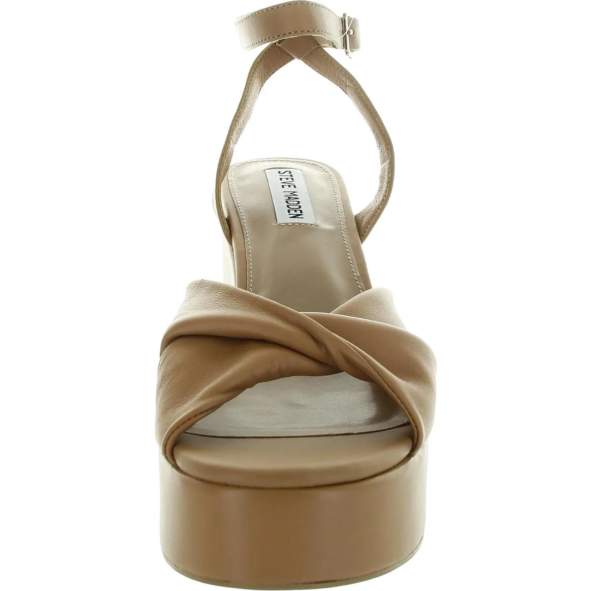 Caelan Womens Suede Block Heel Platform Sandals