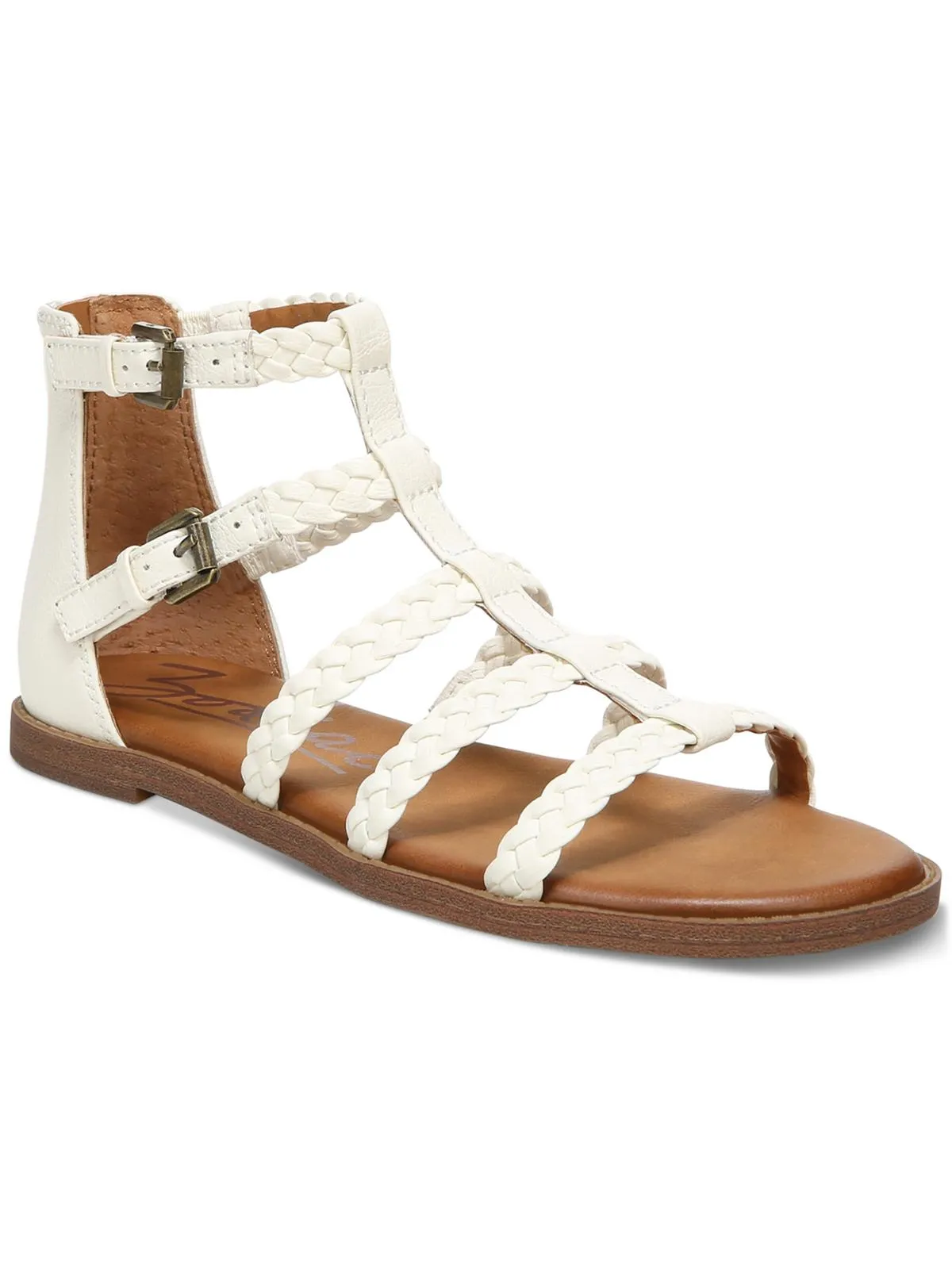 Camelia  Womens Slip On Buckles Gladiator Sandals