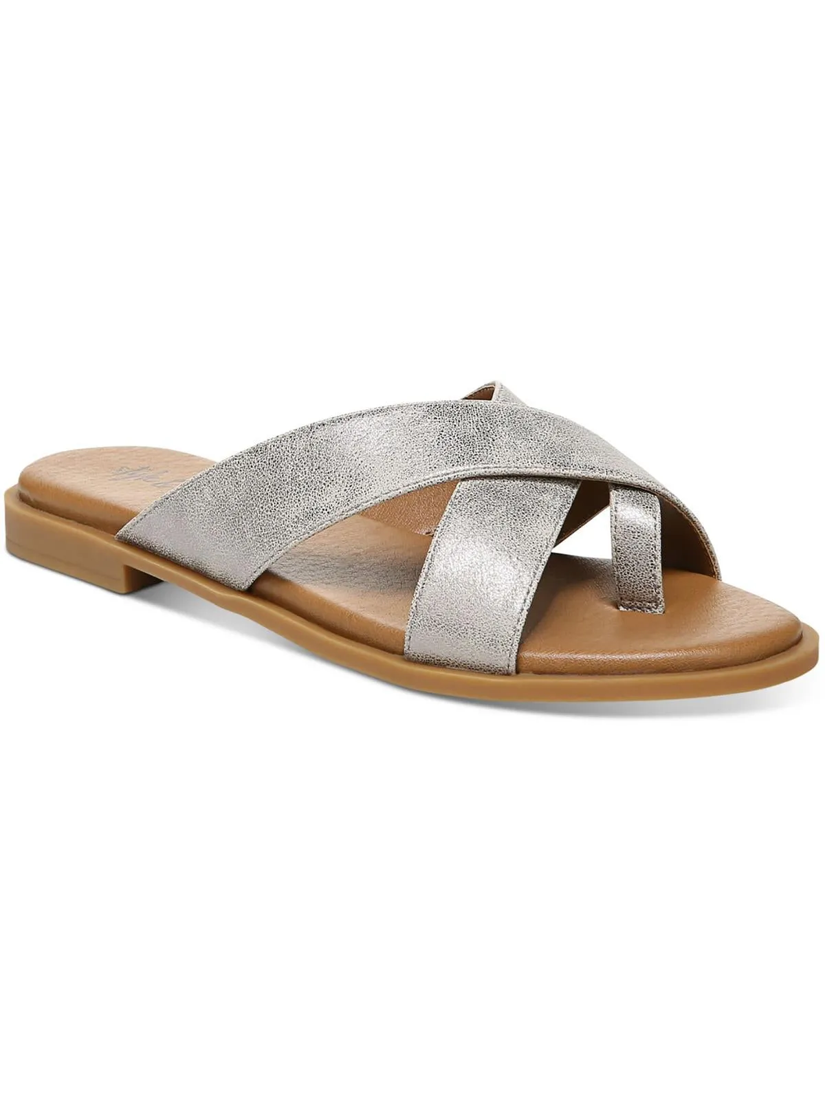 Carolyn  Womens Dressy Slip On Slide Sandals